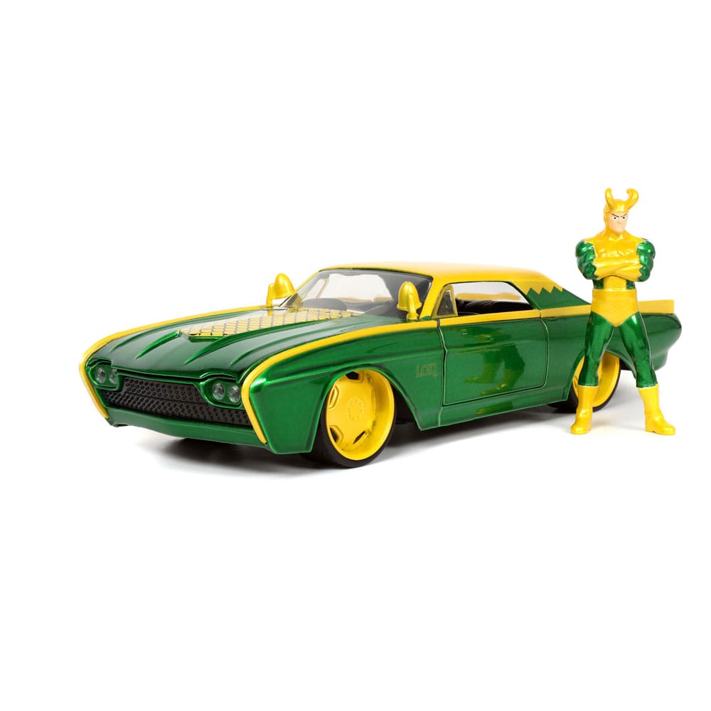 Marvel Diecast Model 1/24 Ford Thunderbird Loki