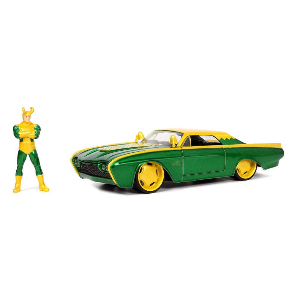 Marvel Diecast Model 1/24 Ford Thunderbird Loki