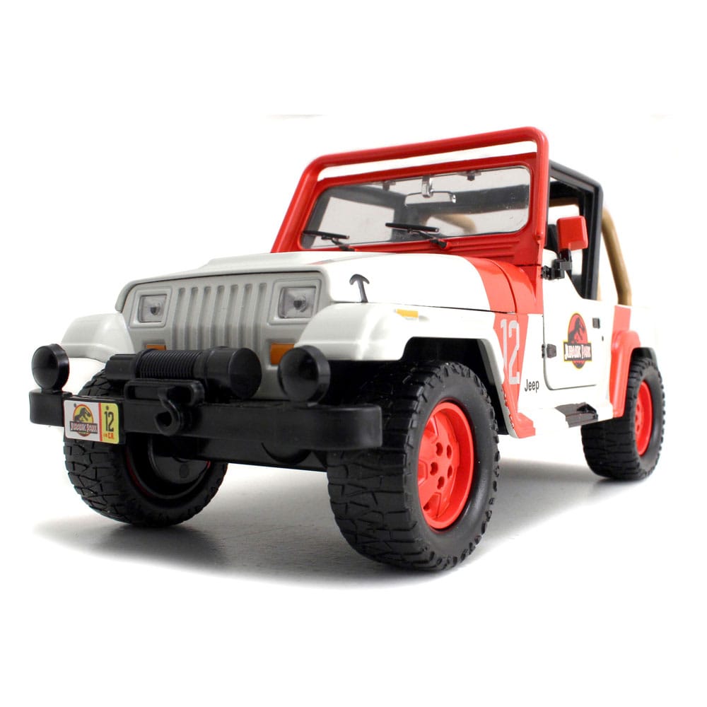 Jurassic World Diecast Model 1/24 1992 Jeep Wrangler