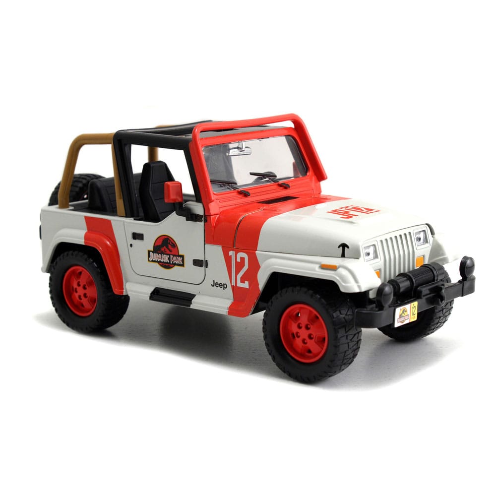 Jurassic World Diecast Model 1/24 1992 Jeep Wrangler