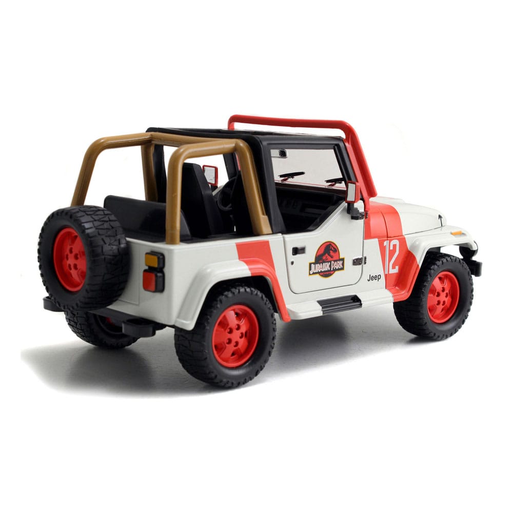 Jurassic World Diecast Model 1/24 1992 Jeep Wrangler