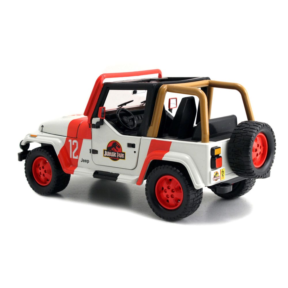 Jurassic World Diecast Model 1/24 1992 Jeep Wrangler