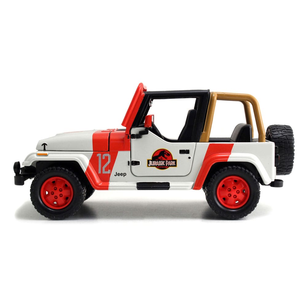 Jurassic World Diecast Model 1/24 1992 Jeep Wrangler