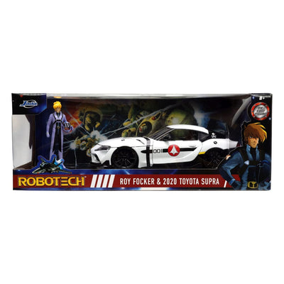 Robotech: R. Fokker Â´20 Toyota Supra 1:24 Scale Vehicle - Severely damaged packaging