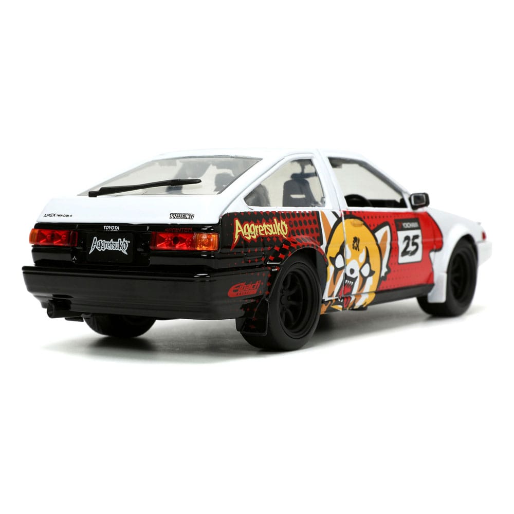 Aggretsuko Diecast Model 1/24 1986 Toyota Trueno AE86