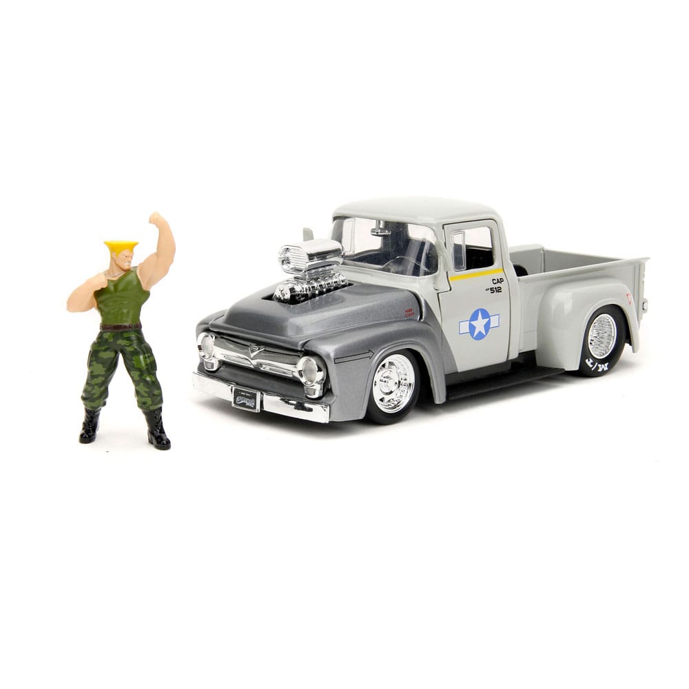 Street Fighter Diecast Model 1/24 1956 Ford Pickup Guile