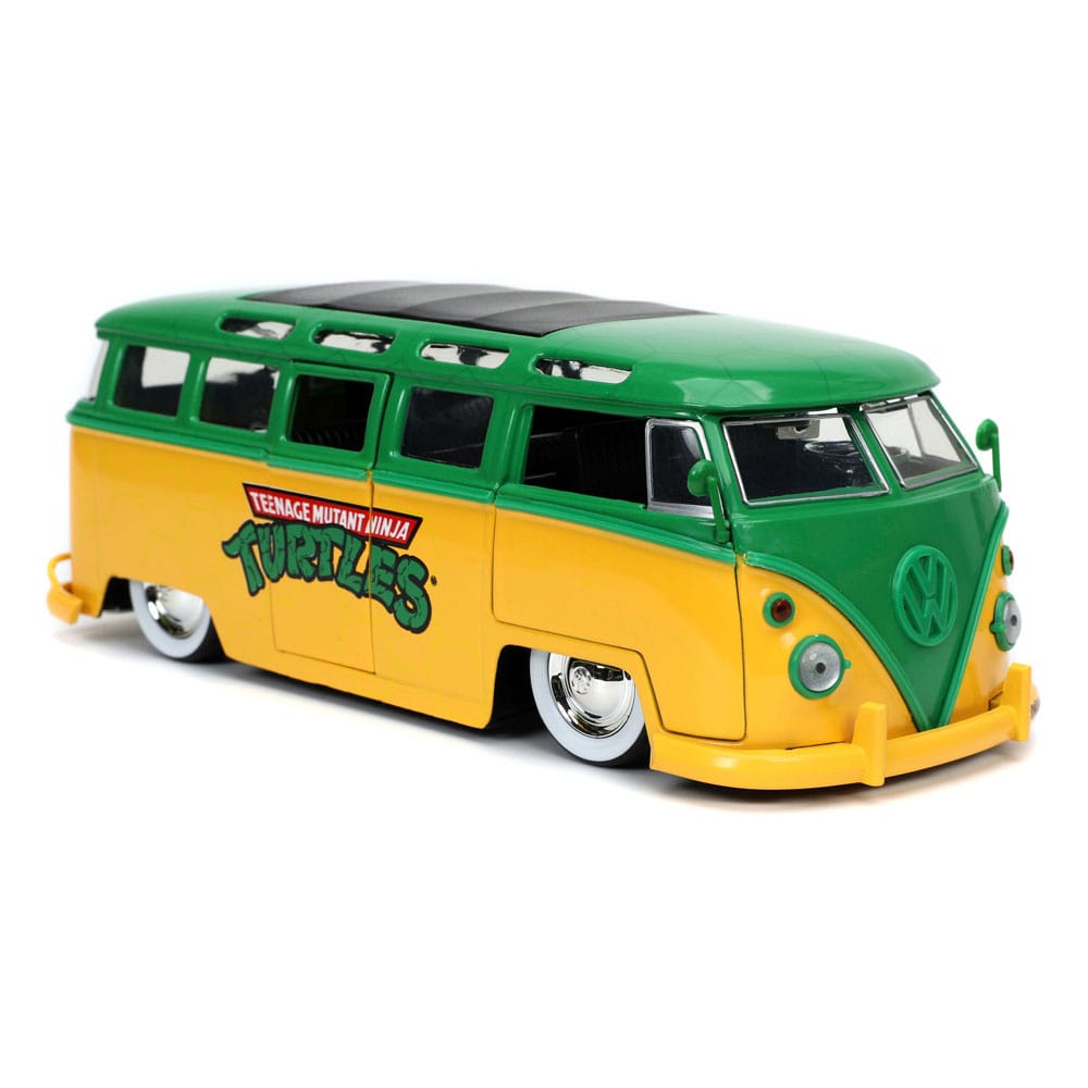 Teenage Mutant Ninja Turtles Diecast Model 1/24 1962 VW Bus Leonardo