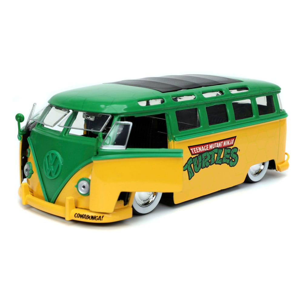 Teenage Mutant Ninja Turtles Diecast Model 1/24 1962 VW Bus Leonardo