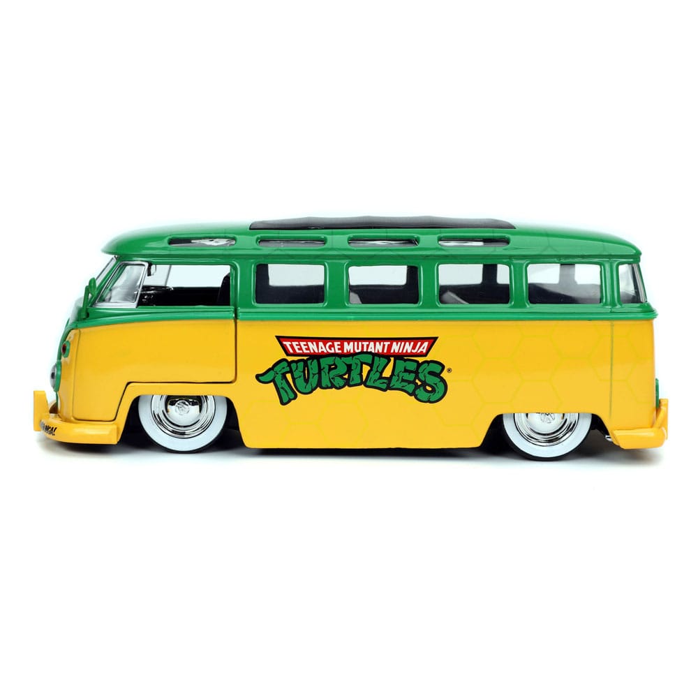 Teenage Mutant Ninja Turtles Diecast Model 1/24 1962 VW Bus Leonardo