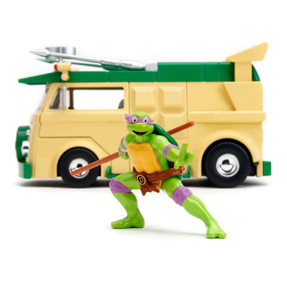 Teenage Mutant Ninja Turtles Diecast Model 1/24 Donatello & Party Wagon