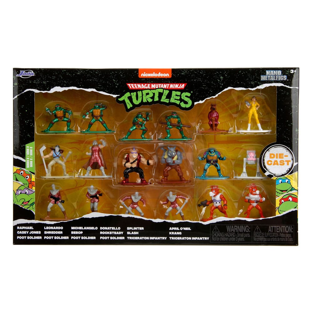 Teenage Mutant Ninja Turtles Nano Metalfigs Diecast Mini Figures 18-Pack Wave 2 4 cm