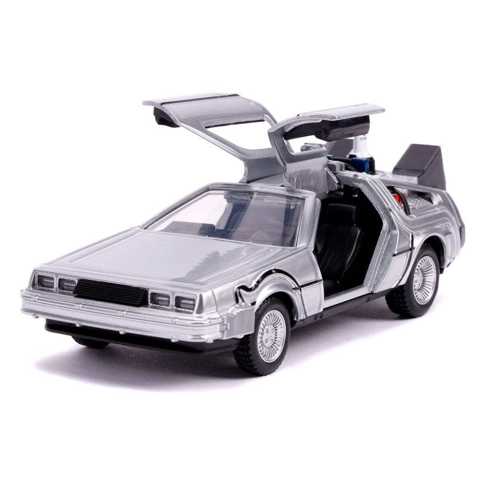 Back to the Future II Hollywood Rides Diecast Model 1/32 DeLorean Time Machine