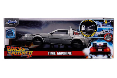 Back to the Future II Hollywood Rides Diecast Model 1/24 DeLorean Time Machine