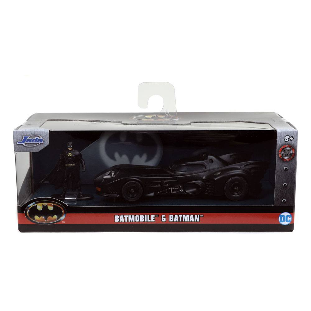 Batman 1989 Hollywood Rides Diecast Model 1/32 1989 Batmobile with Figure