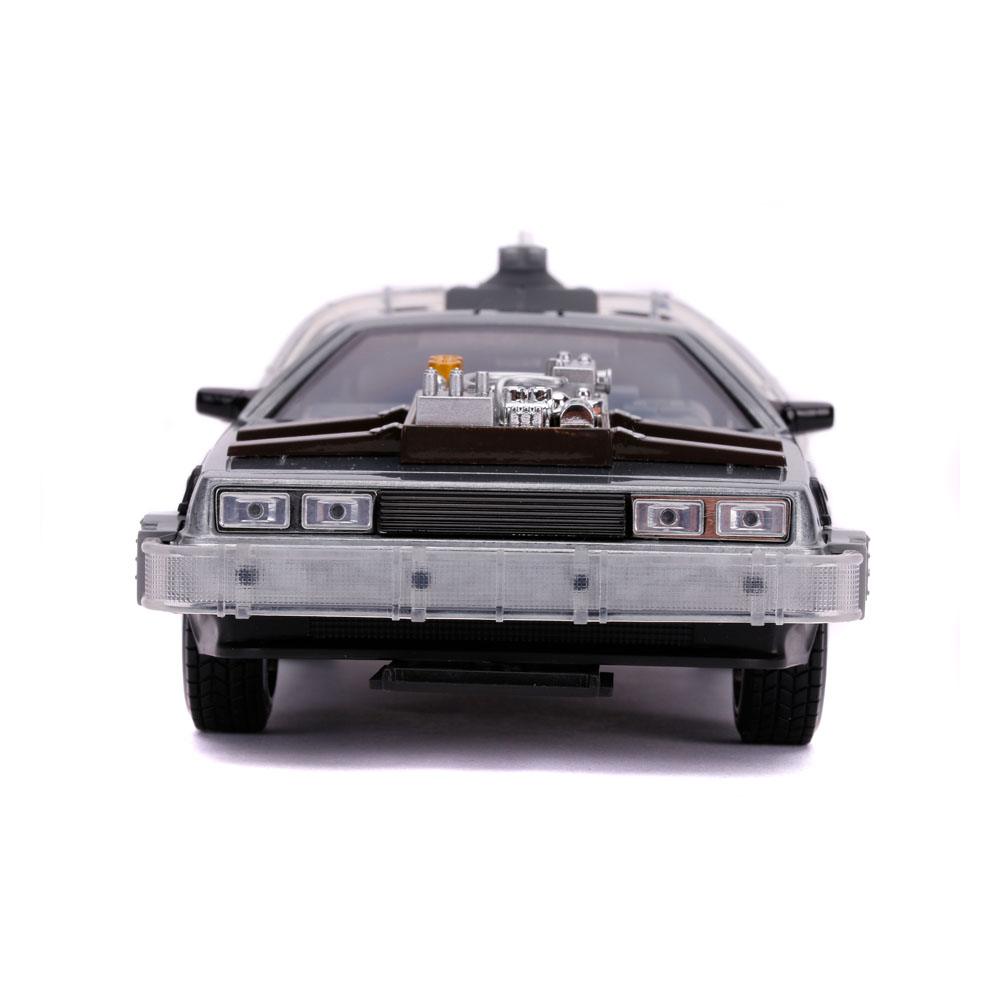 Back to the Future III Hollywood Rides Diecast Model 1/24 DeLorean Time Machine