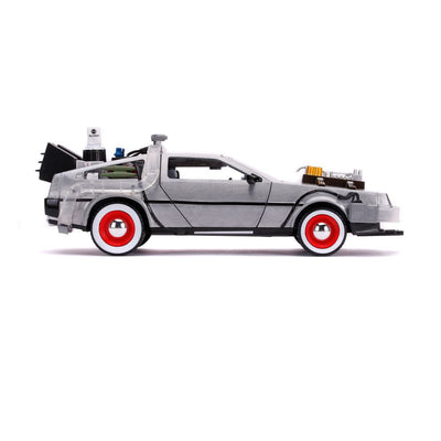 Back to the Future III Hollywood Rides Diecast Model 1/24 DeLorean Time Machine