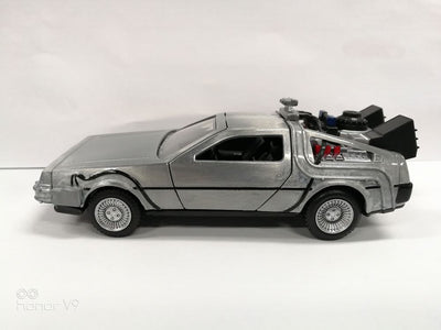 Back to the Future Hollywood Rides Diecast Model 1/32 DeLorean Time Machine