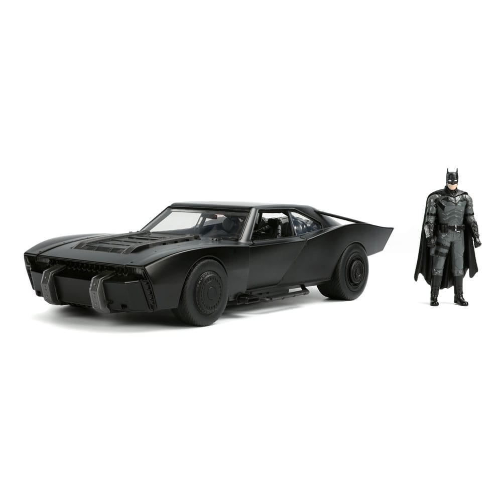 Batman 2022 Hollywood Rides Diecast Model 1/18 2022 Batmobile with Figure