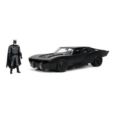 Batman 2022 Hollywood Rides Diecast Model 1/24 2022 Batmobile with Figure