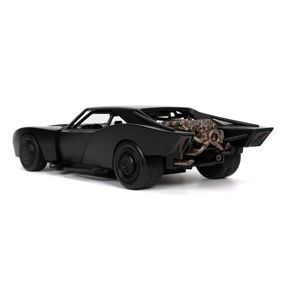 Batman 2022 Hollywood Rides Diecast Model 1/24 2022 Batmobile with Figure - Damaged packaging