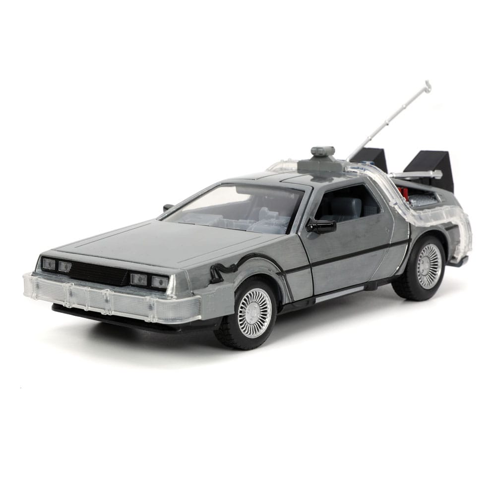 Back to the Future Hollywood Rides Diecast Model 1/24 Back to the Future 1 Time Machine