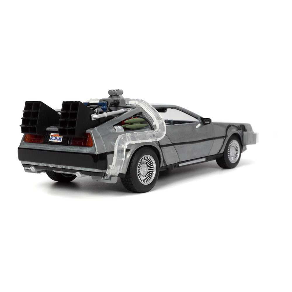 Back to the Future Hollywood Rides Diecast Model 1/24 Back to the Future 1 Time Machine