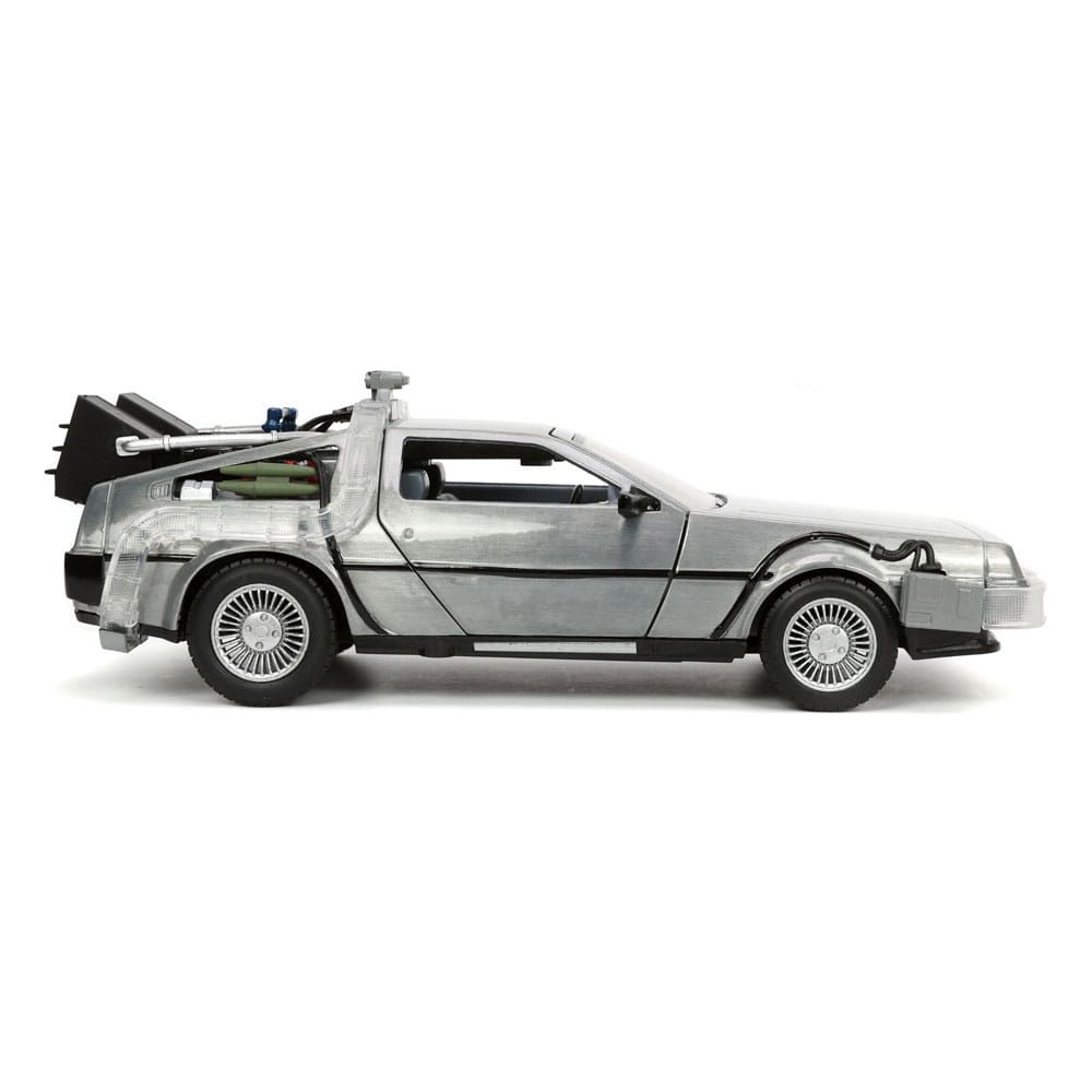 Back to the Future Hollywood Rides Diecast Model 1/24 Back to the Future 1 Time Machine