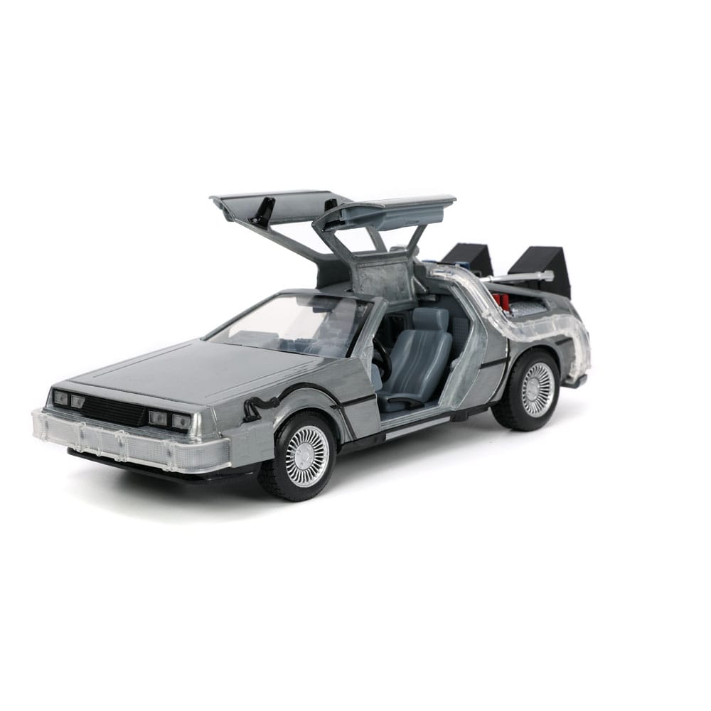 Back to the Future Hollywood Rides Diecast Model 1/24 Back to the Future 1 Time Machine