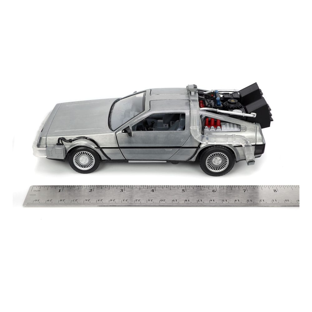 Back to the Future Hollywood Rides Diecast Model 1/24 Back to the Future 1 Time Machine