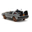 Back to the Future III Hollywood Rides Diecast Model 1/32 DeLorean Time Machine Railroad Wheels