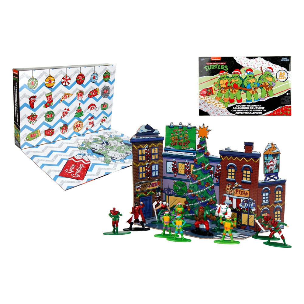 Teenage Mutant Ninja Turtles Battle Diecast Mini Figures Advent Calendar Holiday 2024