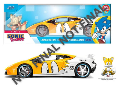 Sonic Diecast Vehicle 1:24 Tails Lamborghini Huracan 19 cm