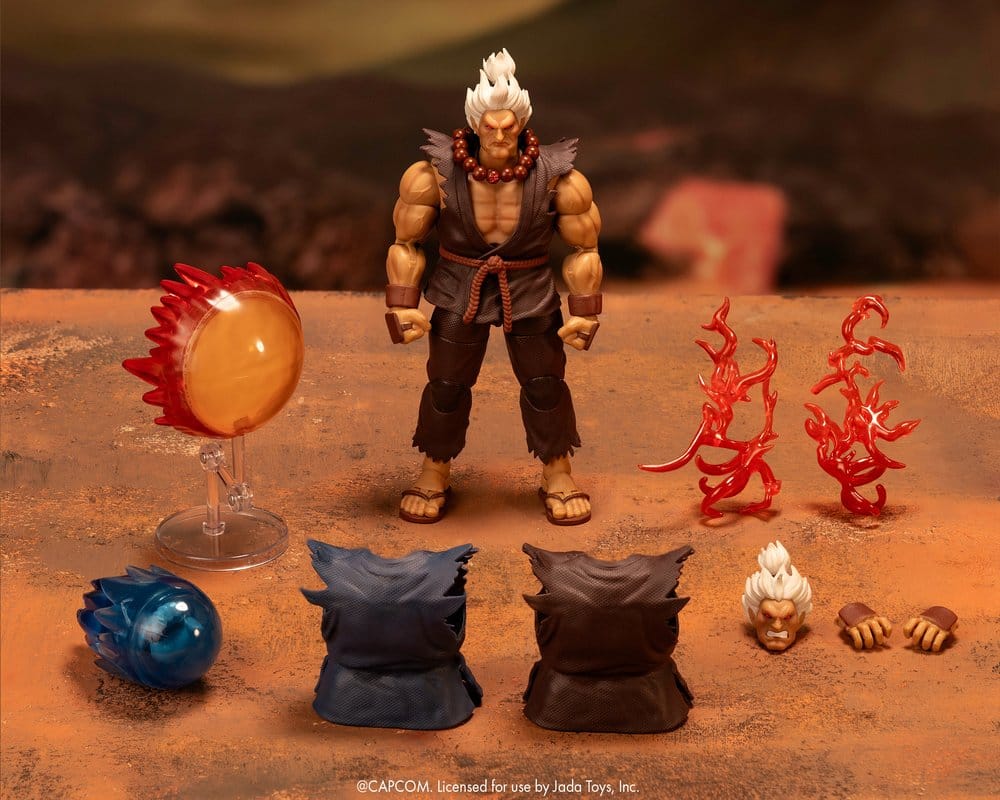 Ultra Street Fighter II: The Final Challengers Action Figure 1/12 Akuma Deluxe 15 cm