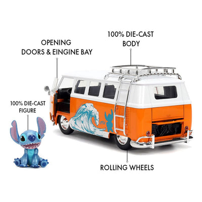 Lilo &amp; Stitch Diecast Model 1/24 1961 VW Bus Stitch