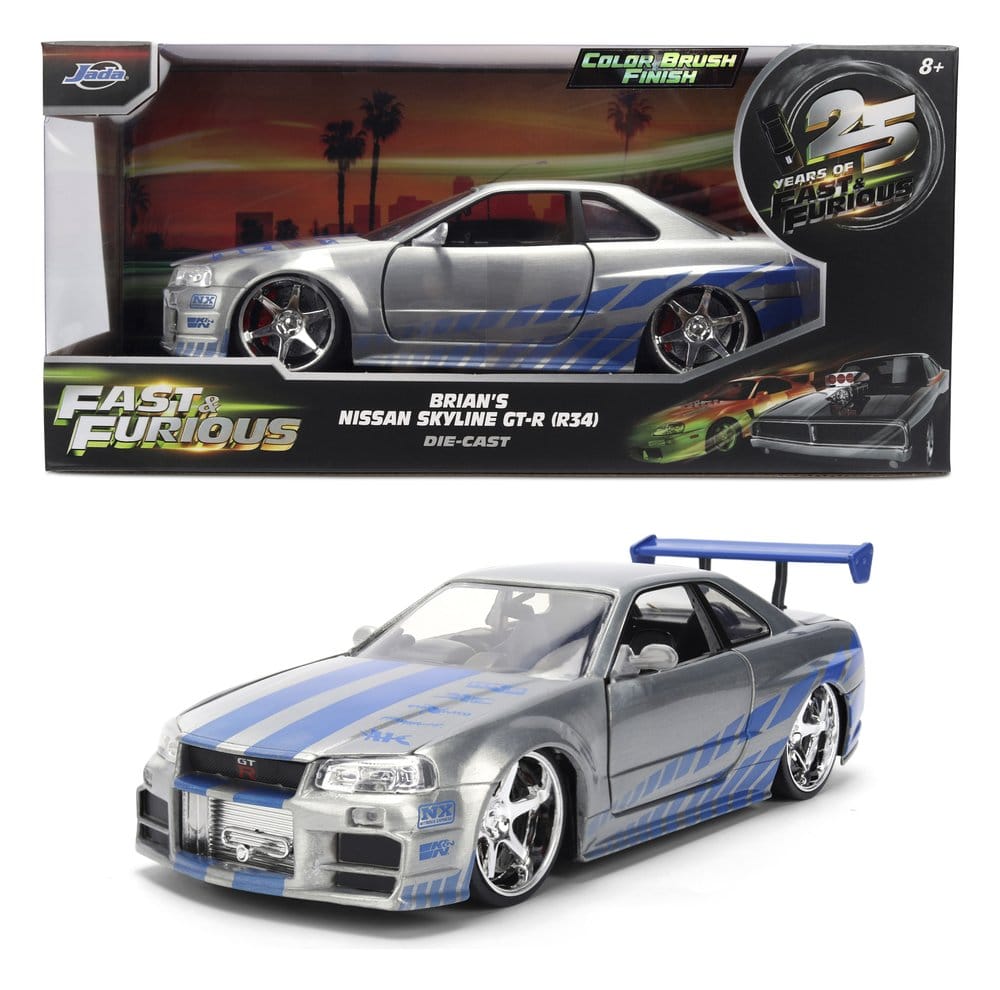 Fast & Furious Diecast Vehicle 1:24 Anniversary Nissan Skyline 19 cm