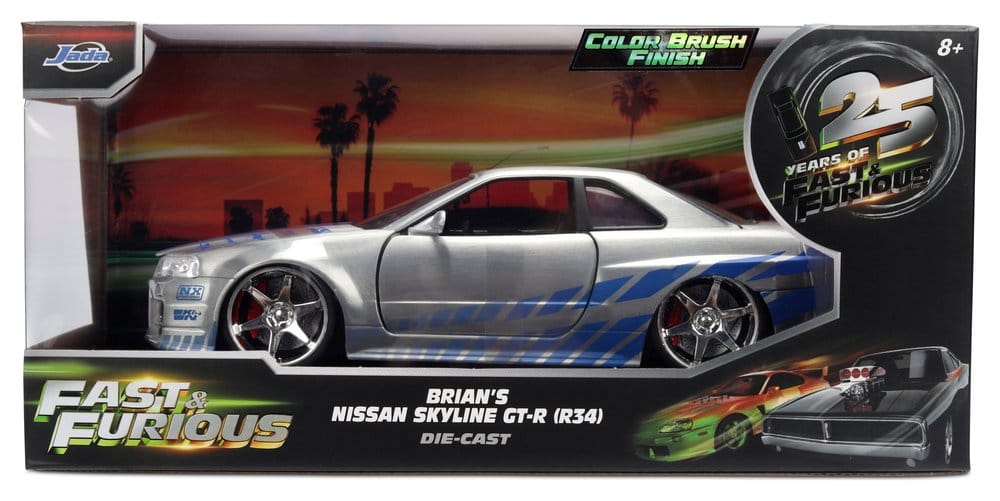 Fast & Furious Diecast Vehicle 1:24 Anniversary Nissan Skyline 19 cm
