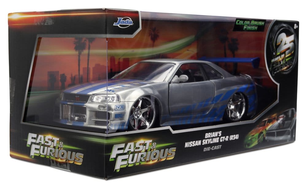 Fast & Furious Diecast Vehicle 1:24 Anniversary Nissan Skyline 19 cm