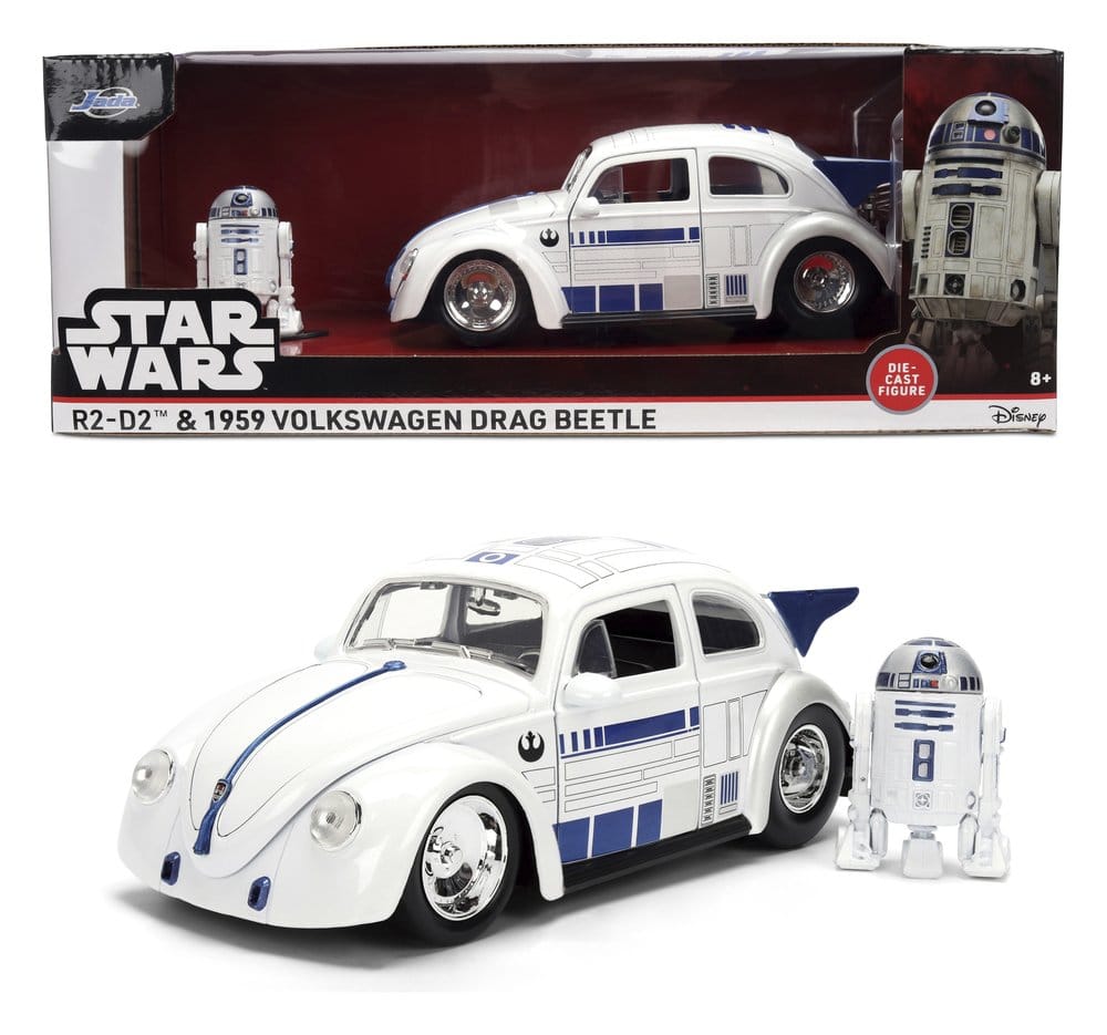 Star Wars Diecast Model 1:24 R2-D2 1959 VW Drag Beetle