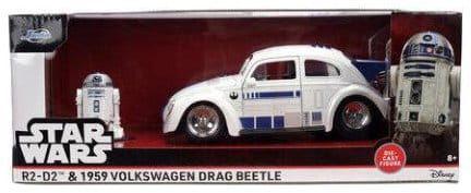 Star Wars Diecast Model 1:24 R2-D2 1959 VW Drag Beetle
