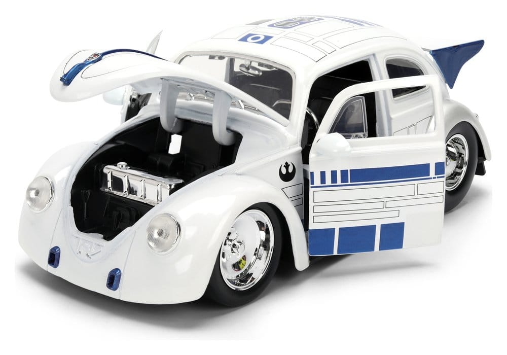 Star Wars Diecast Model 1:24 R2-D2 1959 VW Drag Beetle