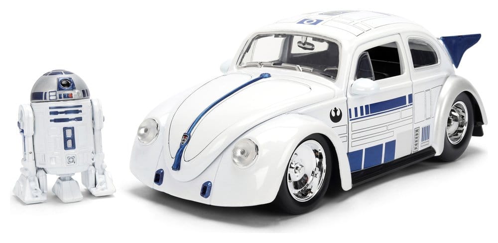 Star Wars Diecast Model 1:24 R2-D2 1959 VW Drag Beetle