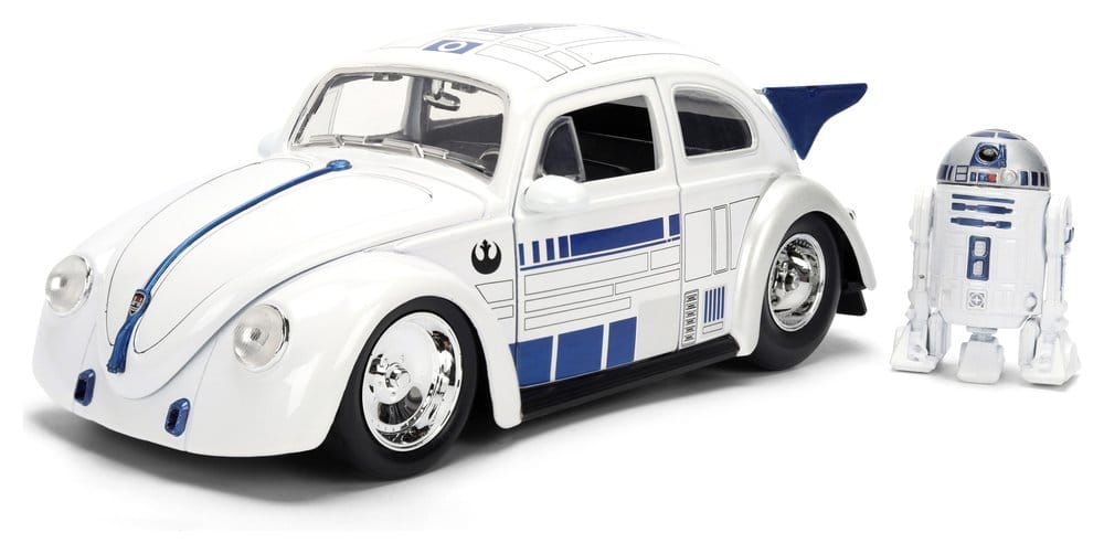 Star Wars Diecast Model 1:24 R2-D2 1959 VW Drag Beetle