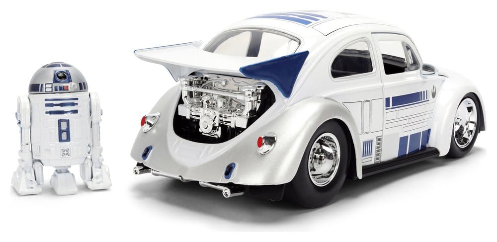 Star Wars Diecast Model 1:24 R2-D2 1959 VW Drag Beetle
