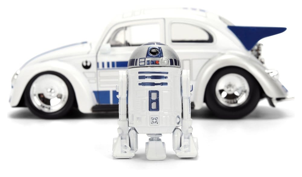 Star Wars Diecast Model 1:24 R2-D2 1959 VW Drag Beetle