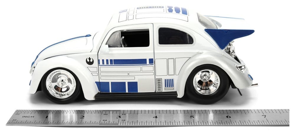 Star Wars Diecast Model 1:24 R2-D2 1959 VW Drag Beetle