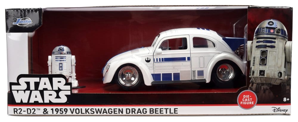 Star Wars Diecast Model 1:24 R2-D2 1959 VW Drag Beetle