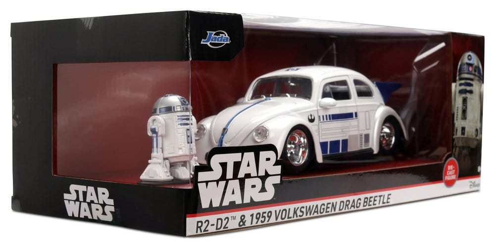 Star Wars Diecast Model 1:24 R2-D2 1959 VW Drag Beetle