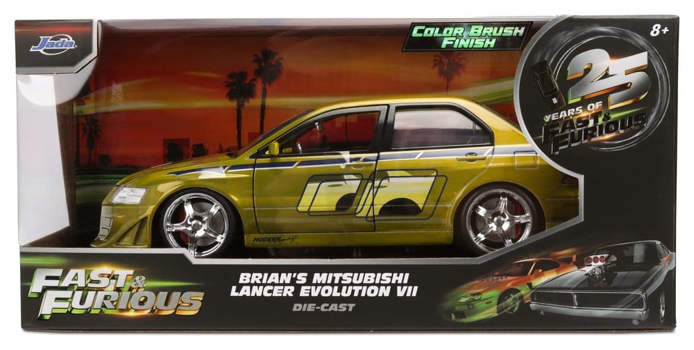 Fast & Furious Diecast Model 1/24 Anniversary Mitsubishi 9 cm