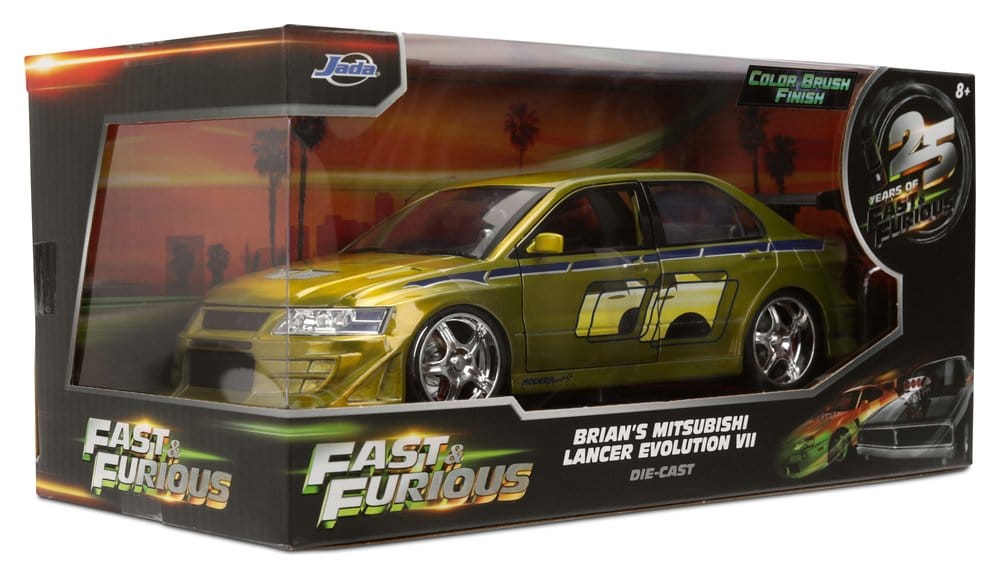 Fast & Furious Diecast Model 1/24 Anniversary Mitsubishi 9 cm