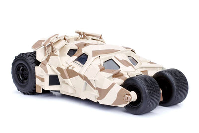 Batman The Dark Knight Diecast Model 1/24 2008 Batmobile Camo with figure